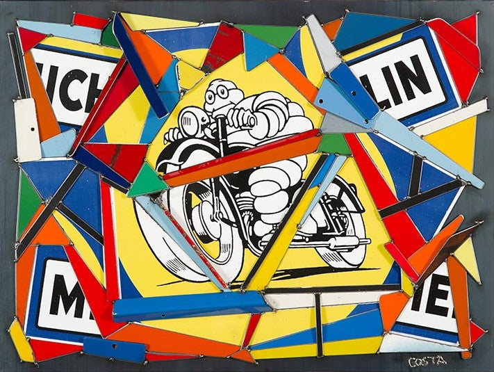 Bibendum à Moto Colorée, 2025